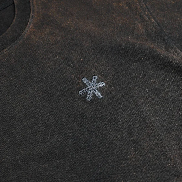 AKROSS BASIC TEES - BLACK WASHED - Image 4